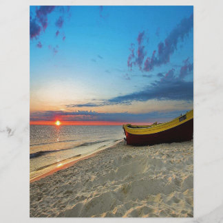 Boat aan boord van een strand