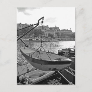 Boat aan de Seine River Paris Briefkaart