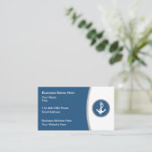 Boat Anchor Marine Theme Moderne Visitekaartjes (Staand voorkant)