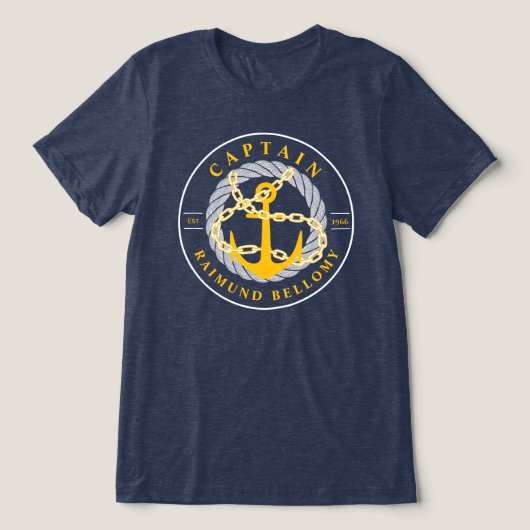 Boat Anchor Tri-Blend Shirt (Design voorkant)