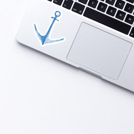 Boat AnchorRustic Blue Vinyl Sticker
