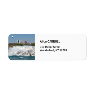 Boat & ballon bij Amerikaanse Niagara-Herfsten - O Etiket