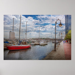 Boat - Baltimore, MD - One fine day in Baltimore Poster