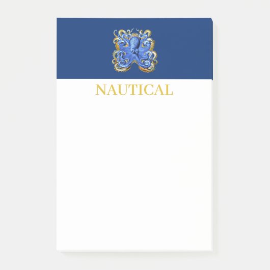 Boat Beach House Octopus Custom Post-it® Notes (Voorkant)
