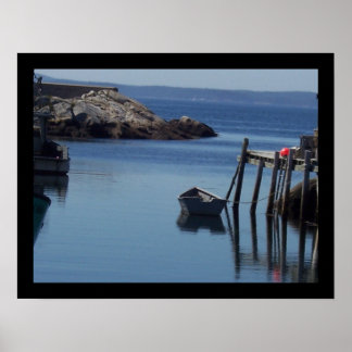 Boat bij Peggy's Cove, Nova Scotia CA Poster