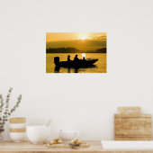 Boat bij zonsopgang poster (Keuken)