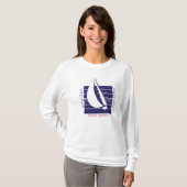 Boat Blue Square_UpDown Sydney t-shirt (Voorkant volledig)