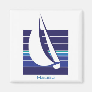 Boat Blues Square_Malibu magnet Magneet