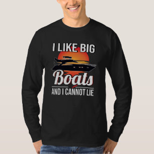Boat Boat Eigenaar van jacht Motorboot Motorjacht T-shirt