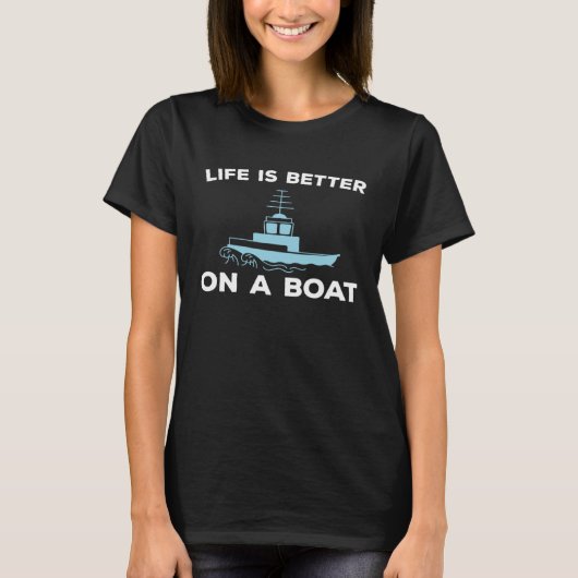 Boat Boating T-shirt (Voorkant)