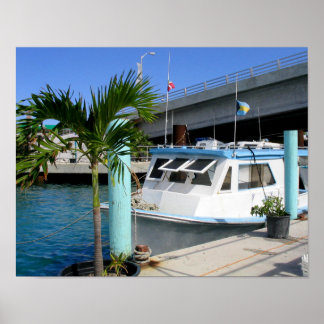Boat & Brug, Nassau Poster