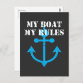 Boat Captain Statement Boating Humor Anchor Briefkaart (Voorkant / Achterkant)