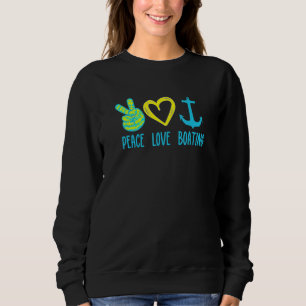 Boat Captains of peace Love Boking Tie Dye Theme Trui