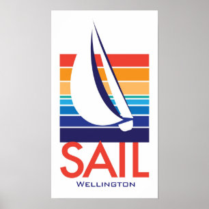 Boat Color Carré_SAIL poster Wellington