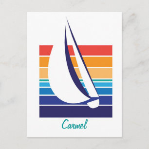 Boat Color Square_Carmel Briefkaart