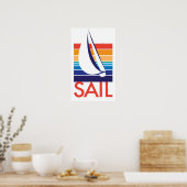 Boat Color Square_SAIL poster (Keuken)