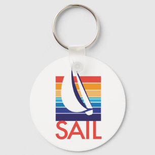 Boat Color Square_Sail sleutelhanger