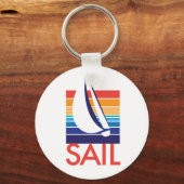 Boat Color Square_Sail sleutelhanger (Voorkant)