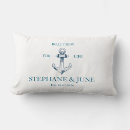 Boat crew for life kussen