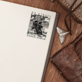  Boat Custom Ex Libris Library Boek Rubberstempel