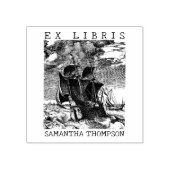  Boat Custom Ex Libris Library Boek Rubberstempel (Afrduk)