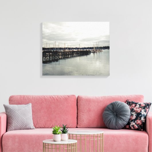 Boat Dock Canvas Afdruk (Insitu (Woonkamer))