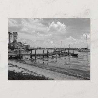 Boat Docks met Bridge Street Clock Tower Briefkaart