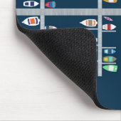 Boat Docks - Multi on Navy Muismat (Hoek)