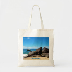 Boat en strand, Paraty, Brazilië Tote Bag