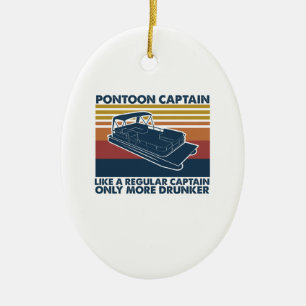 Boat Gift   Funny  Pontoon Boat Gift Idee Keramisch Ornament