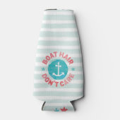 "Boat Hair Don't Care" (gepersonaliseerd) Flesjeskoeler (Voorkant)