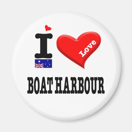 BOAT HARBOR - I Love Magneet (Voorkant)