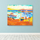Boat in Collioure | Andre Derain | Canvas Afdruk (Insitu (Houten vloer))