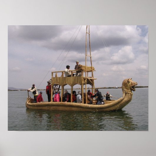 Boat in Peru Poster (Voorkant)