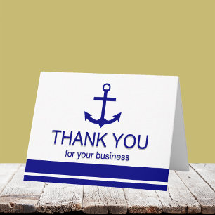 Boat Industry Purchase Anchor bedankkaart Notitiekaartje