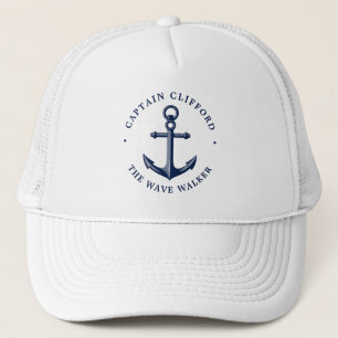 Boat kapitein   Aangepaste naam Anchor Trucker Pet