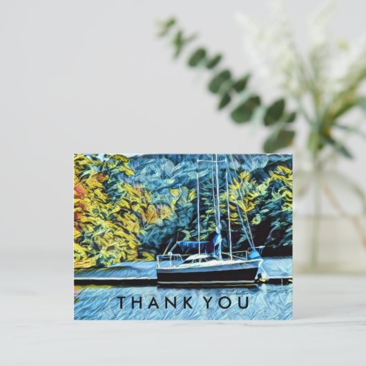 Boat Lake House Dank u Briefkaart (Staand voorkant)