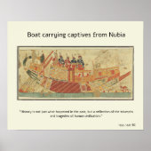 Boat met captives uit Nubia Poster (Voorkant)