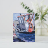 Boat met Red Buoy Briefkaart (Staand voorkant)