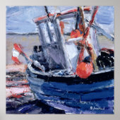 Boat met Red Buoy Poster (Voorkant)