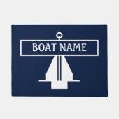 Boat Name Anchor Dock Mat (Voorkant)