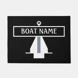 Boat Name Anchor Dock Mat