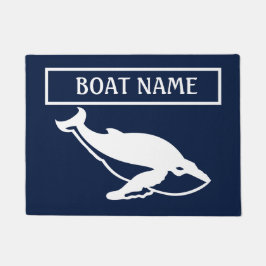 Boat Name Whale Dock Mat