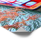 Boat op de Riverwalk Poster (Hoek)