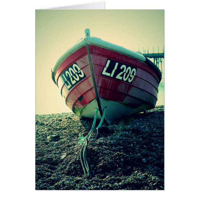 Boat op de strand (Voorkant)