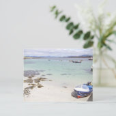 Boat op een strand - eiland Mull Briefkaart (Staand voorkant)