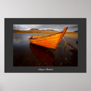 Boat op Loch. Poster door cARTerART