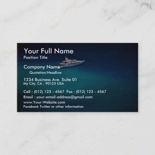 Boat op Magens Bay, St. Thomas, Amerikaanse Maagd Visitekaartje (Voorkant)