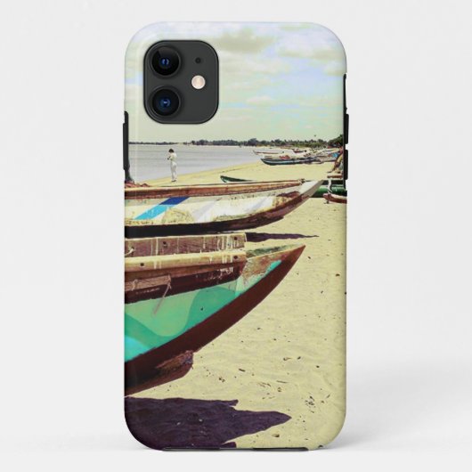Boat op tropisch strand Case-Mate iPhone case (Achterkant)