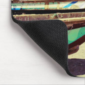 Boat op tropisch strand muismat (Hoek)